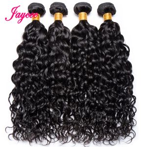 Pruiken 12A Braziliaanse watergolfbundels 100% onbewerkte menselijk haar Kinky Curly 1/3 / 4 Bundel Deals Deep Wave Remy Hair Extensions