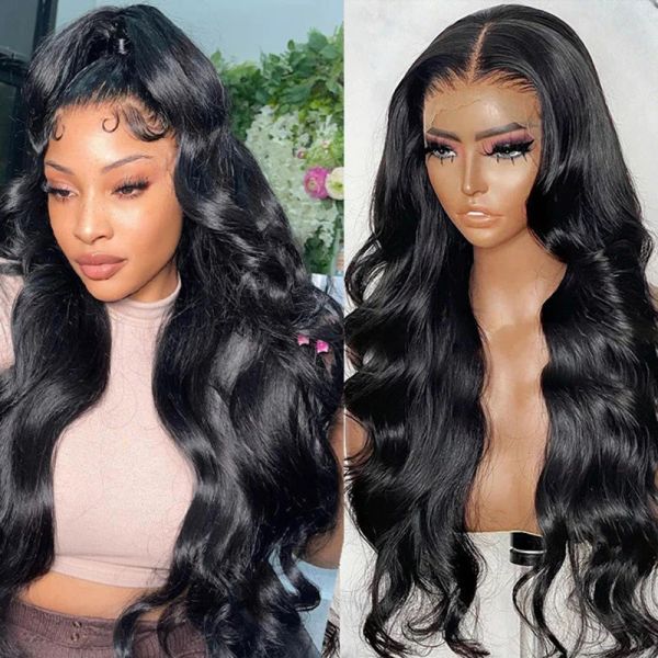 Wigs Body Wave 13x4 13x6 HD Lace Lace Front perruque avant 5x5 HD CLOSURE 360 Perruque brésilienne Princesse brésilienne Vierge Vierge Fern