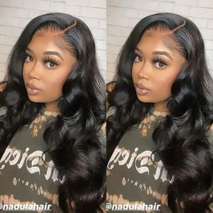 Perruques Body Wig Wig Black Brown Lace Front Perruques Fermeure Perruque frontale Brésilien Lacefront Human Hair Wig