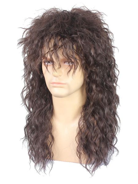 Perruques bon marché cosplay Halloween Wig Wig's Wig Cyberpunk Rock Long Curly Halloween Masquerade Party Wig Bob Wigs Long Synthetic