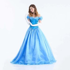 Pruiken Cosplay Pruiken VASHEJIANG Deluxe Volwassen Assepoester Kostuum Vrouwen Fancy Dress Baljurk Halloween Prinses Kostuum Rollenspel Carnaval