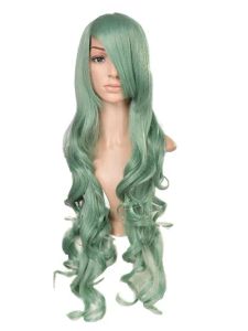 Pruiken Curly Wig Feishow Synthetische hittebestendige Cover Face Bangs Carnival Hair Halloween Cosplay Party Feest Vrouw Vrouwelijk haarstukje