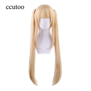 Perruques Eriri Spencer Sawamura synthétique Blonde dorée longue queue de cheval amovible perruque Cosplay Costume Saenai héroïne no Sodatekata