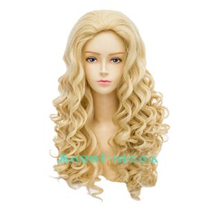 Perruques Fashion Women Blonde Wavy Victoria Style Party Cosplay Costume Wig Halloween Hot