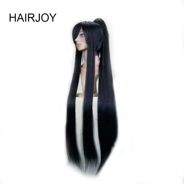 Perruques Hairjoy Synthétique Cosplay Wigs Long Ponytail Black Purple Red Gris Gris Fibre à haute température