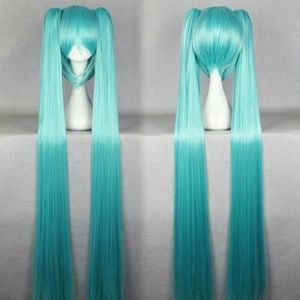 Perruques Hairjoy Synthetic Hair Green Cosplay Wig Party Wigs with 2 Clip on Double Pony Ponyton 8 Couleurs disponibles Livraison gratuite