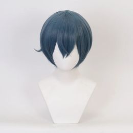 Pelucas Kuroshitsuji Libro del Atlántico Phantomhive Ciel peluca corta Cosplay Black Butler pelucas de pelo sintético + gorro de peluca