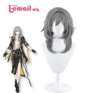 Perruques Lemail Wig Game de cheveux synthétiques Honkai: Star Rail Trailblazer Cosplay Wig Grey Silicone Cosplay Wigs Wig Women Resistant Women Wig