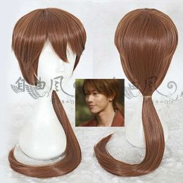 Wigs Rurouni Kenshin Himura Kenshin -film Light Brown Cosplay Anime Wig