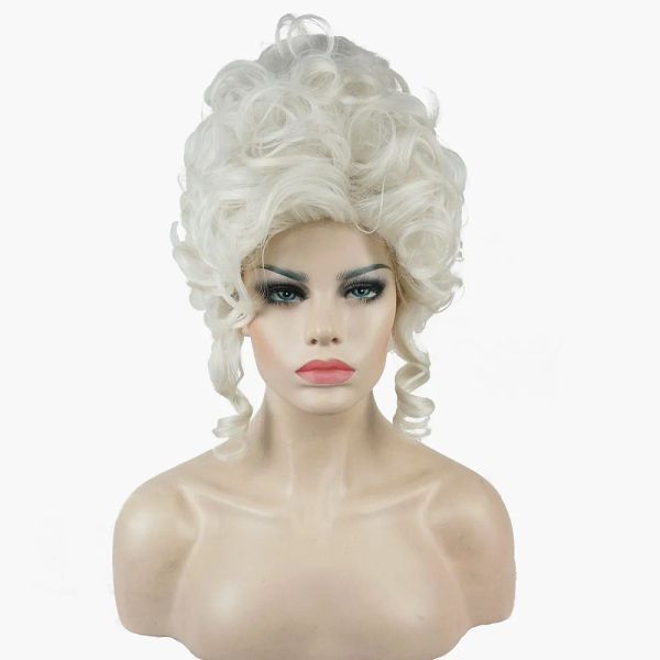 Perruques StrongBeauty Marie Antoinette Princesse Medium Curly Hair Cosplay Wigs
