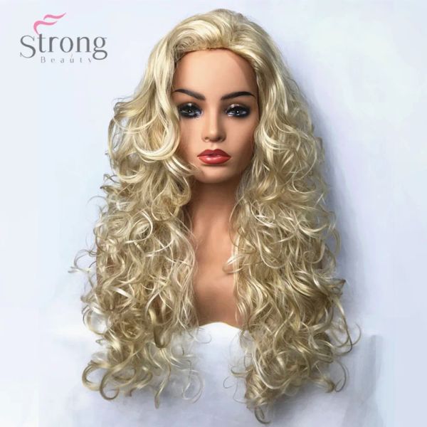 Perruques StrongBeauty Women's Synthetic Wig Blonde Long Curly Hair Natural Wigs Natural Wigs Cosplay
