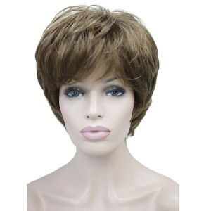 Perruques StrongBeauty Femmes pour femmes Natural Natural Fluffy Blonde Blonde à cheveux droits Synthétique Synthétique Full Wig 7 Couleur