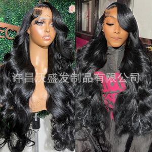 Perruques True Wig Wig Body Wave Natural Couleur 13 * 4 Front Lace Band Band Shun Hair 230629