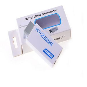 Wii 2 Wii2 adapter Converter Support Full HD 720P 1080P 3.5mm Audio Wii2HDMI cable Adapter for HDMI TV conversion interface With Retail Box