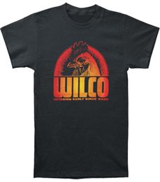 Wilco Men039s Black Rooster Vintage Tshirt Black0123456495970