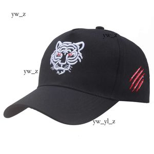 Chapeau de pêche sauvage Kenzo Tiger Head brodé Hat Haule de baseball haut de base pour hommes à la mode