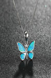 Wild Life Dieren Sieraden Fire Opal Butterfly Hanger In 925 Sterling Zilver Damesketting Voor Gift4846277