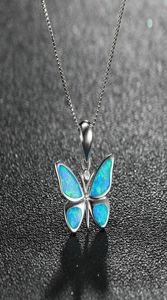Wild Life Dieren Sieraden Fire Opal Butterfly Hanger In 925 Sterling Zilver Damesketting Voor Gift7834987