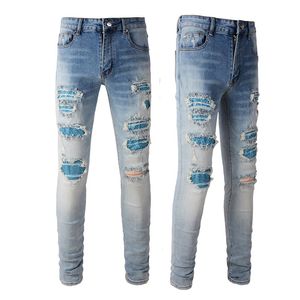 Wild Nightclub High Street Jeans met kristallen patch voor heren