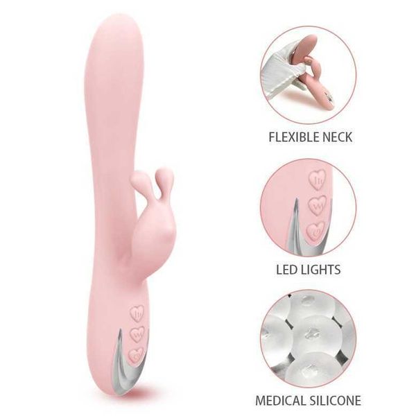 Wild Rabbit Shaker Double vibration g point stimulant le dispositif de masturbation des produits sexuels adultes pour les femmes