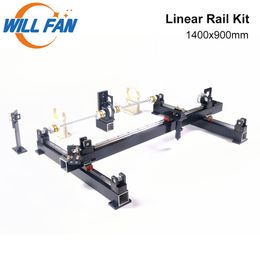 Will Fan 1400x900mm Rail de guidage linéaire Kit de composants mécaniques tête coupée assembler bricolage CNC 1490 Co2 Laser gravure Cutter Machine