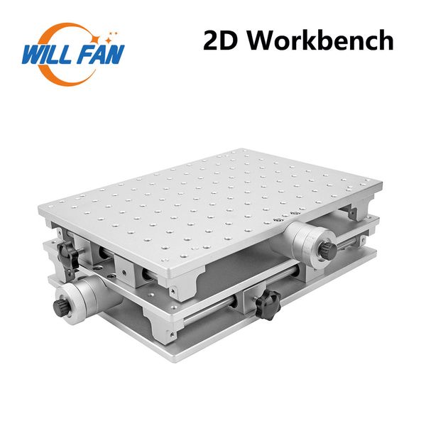Will Fan – Table de travail 2D 300x220x90mm, Machine de gravure de marquage Laser à Fiber, Table mobile à 2 axes, boîtier d'armoire Portable, Table XY