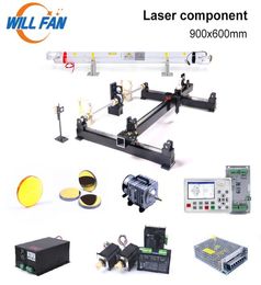 Will Fan 900x600mm 60W 80W laser entier Set mécanique AWC708S CONTRÔLER LINÉAR