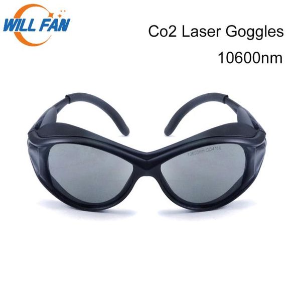 Will Fan CO2 Goggles de seguridad láser para el estilo de máquina de grabado láser de CO2 estilo un ojo de protección de vidrio de 10600 nm