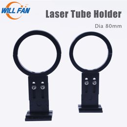 Will Fan Dia 80mm Co2 Laser Tube Support de métal pour 1325 Laser gravure Cutter Machine 80W -180W Support de Tube de verre
