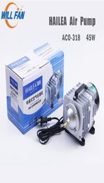 Will Fan Hailea Air Pump 45W ACO318 Elektrische magnetische luchtcompressor voor lasersnijdermachine 70lmin zuurstofpomp Fish8682107