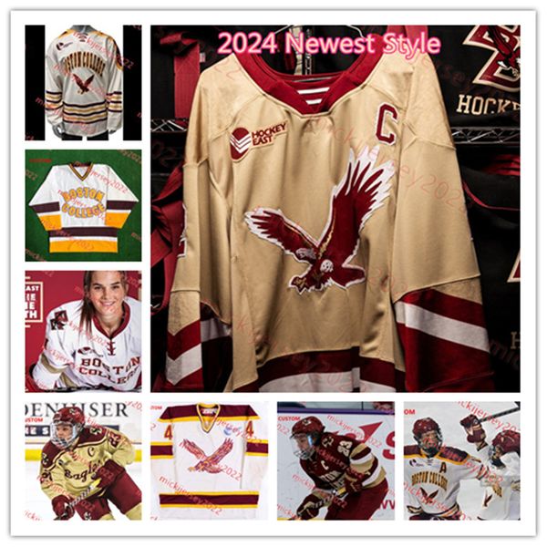 Maillot de hockey Will Smith Eagles personnalisé Ed pour hommes jeunes 9 Ryan Leonard 34 Gabe Perreault 1 Fowler 15 Jacob Bengtsson Maillots du Boston College