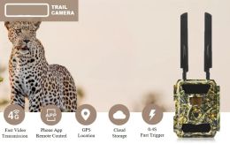 Willfine-Cellular Wild Game Scouting Trail-camera zonder Glow LED's, brede engellens voor jacht, GPS, cloudservice, 24MP, 4G
