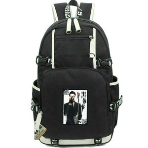 William T Spears Sac à dos noir Black Butler Daypack Oxford Bag Sac Anime Packsack Print Rucksack Casual School Schoolbag Day Day Pack