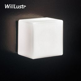 Willlustr Itre Cubi arandela Lâmpada Ufficio Stile design moderno luz el restaurante porta varanda vaidade iluminação novidade cubi248f