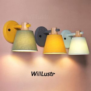 WillLustr wandlamp blaker kleur stof kap eiken hout ijzeren arm wandkandelaar nachtkastje keuken sofa kant el restaurant licht yello224E