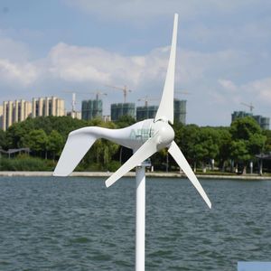 Générateurs d'éoliennes en vente 400W 12V 24V 5 ou 3 BLADES TAL TURBINE GÉNÉRATEUR POUR LA MAISON / BATEAUX DROP DROP DIVRIRATION Énergie d'énergie renouvelable DHM3Q