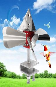 Effaroucheur d'oiseaux à énergie éolienne 360 degrés répulsifs d'oiseaux réfléchissants leurre extérieur en acier inoxydable verger jardin lutte antiparasitaire Y2001062260405