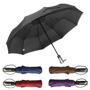 Parapluie automatique pliant résistant au vent grand parasol à cadre durable coupe-vent hommes et femmes universel 201218