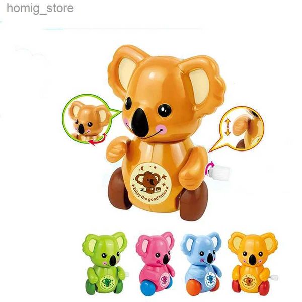 Toys enroulés pour enfants dessins animés mécaniques toys petits animaux koalas bébé cadeaux créatifs et mignons enroulant nouveau y240416