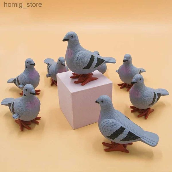 Jouets enroulés pour enfants Jouets mécaniques sauter des pigeons animaux simulés charmants rouleaux diabète bébé toys cadeaux pour 2 à 4 ans Nouveau Y240416