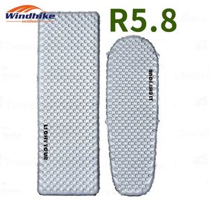 WindHike R5.8 Mattre à air ultra-léger Mattress gonflable Camping Outdoor Camping Camping For Travel Randing Randing Mat Dump Proof Mat 240412