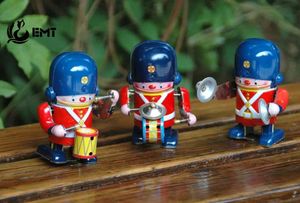 Winding-up speelgoed voor kinderen, blik robot, drummende soldaten, kan lopen spelen drums, volwassenen nostalgische ornamenten, kerst verjaardag geschenken, verzamelen, woondecoratie, gebruik