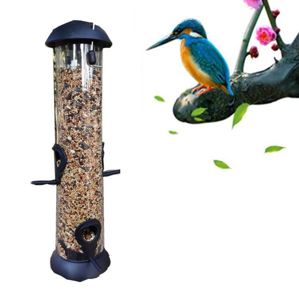 Window Bird Adrooor Gardening Transparent Wild Bird Feeder Automatic Bird Seed Food Dispenser Dispeller ACCESSOIRES