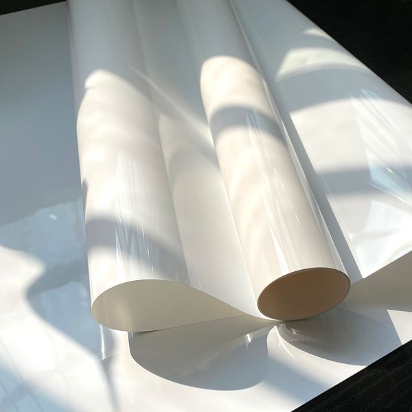 Film pour fenêtre 2/3/5 mètres blanc miroir fenêtre Film adhésif solaire réfléchissant verre autocollant UV Protection teinte pour maison bureau bâtiment décor 230707