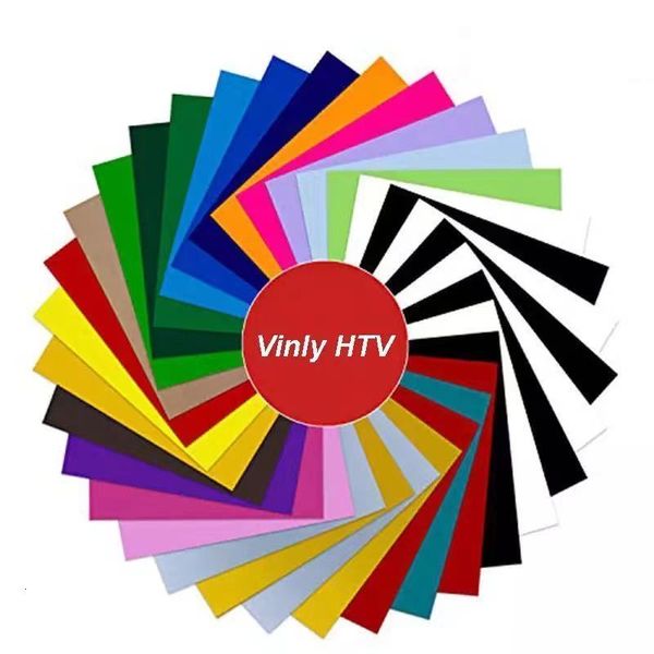 Film pour fenêtre 24 couleurs différentes 30x20/25/30cm Stretch mat PU film vinyle de transfert de chaleur coupe chaleur presse vinyle Film thermocollant HTV T-Shirt 230707