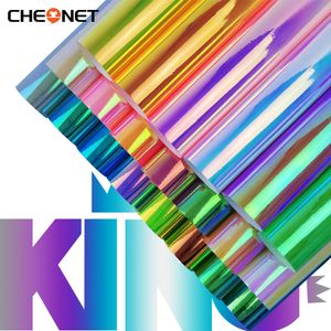 Window Film CheoNet 1 Roll 30cmx300cm Holographic Rainbow Adhesive Vinyl Permanent Vinyl for Crafts Cricut Silhouette Decal Sticker DIY 230629