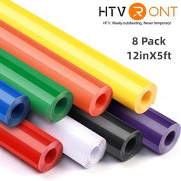 Raamfolie HTVRONT 8 Pack 12X5ft Multi Colors Permanent Adhesive Vinyl Rolls voor Cricut Craft DIY Cup Glass Phone Case Decor GEMAKKELIJK TE CUT 230707