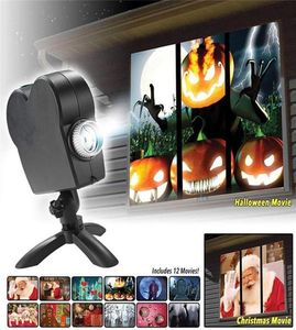 Projecteur de fenêtre pour Halloween Christmas Window Wonderland Display Laser DJ Lampe de scène intérieure extérieur Spotlights8533968