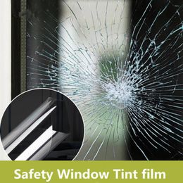 Autocollants de fenêtre 0,5 x 3m d'épaisseur 2mil 4mil Sécurité de sécurité Clear auto-adhésif Protection de verre anti-brise Résistance