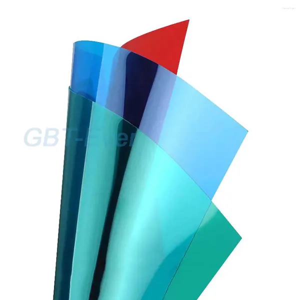 Autocollants de fenêtre 1/3/5 pièces, feuille de plastique Cellophane 300x200x0,3/300x200x0,5mm, matériaux de modèle Architectural en PVC Transparent/bleu/vert